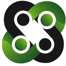 Original interlocking black and green SufferHub icon